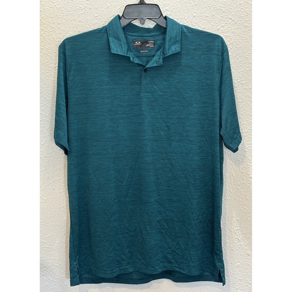 Oakley Other - Oakley Hydrolix Reg Fit Polo Shirt Mens 2XL, Teal/Black Golf UV Protection Logo